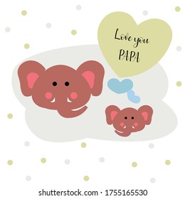 Happy fathers day vector elements graphics