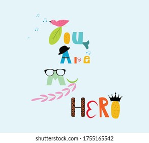 Happy fathers day vector elements graphics