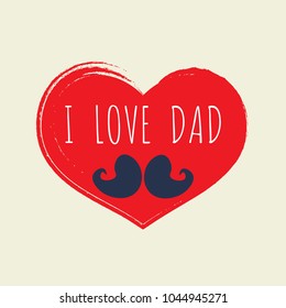 Happy Father's day. Vector eps 10