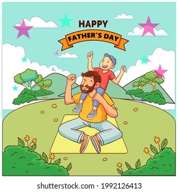 Happy Father's day , vector file 