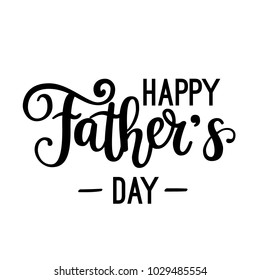 Happy Father's day vector holiday lettering. Congratulations calligraphy modern design for greeting card or mug product printing