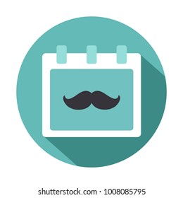 Happy Fathers Day. Vector icon. Flat design