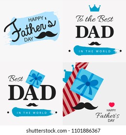 Happy Father's Day Vector Illustration Design.
