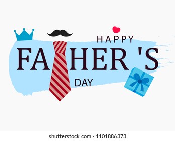Happy Father's Day Vector Illustration Design.
