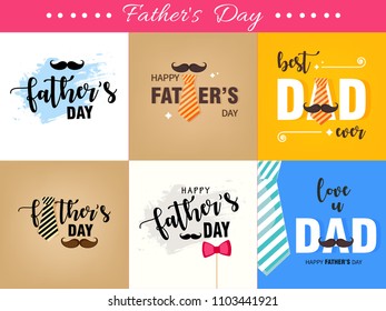 Happy Father's Day Vector Illustration Design.