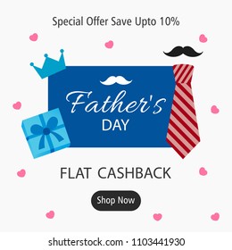 Happy Father's Day Vector Illustration Design.