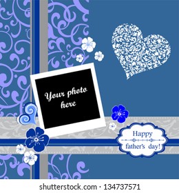 Happy Father's Day!  Vector Illustration