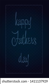 Happy Father's Day Vector Illustration based on stylish text on decorative background. 