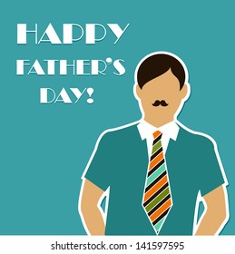 Happy Father's Day. Vector illustration