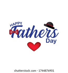 Happy Father's Day Vector Illustration based on stylish text on decorative background. vector file eps.