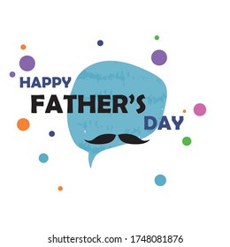 happy fathers day vector illustration. vector for banners, posters and cards