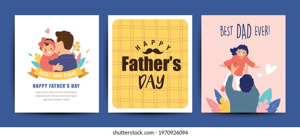 Happy Father's Day. Vector illustration.