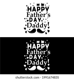 Happy Father's Day Vector Illustration. Good for greeting card, poster, label, textile print, and other gifts design.