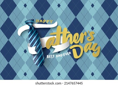 Happy Father's Day. Vector illustration.
