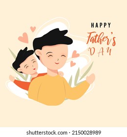 happy father's day vector illustration