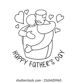 happy father's day vector illustration