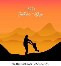 Happy Father's Day. Vector illustration.