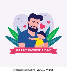 Happy Father's Day Vector illustration