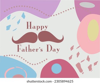 Happy father's day vector illustration, suitable for banner poster or card