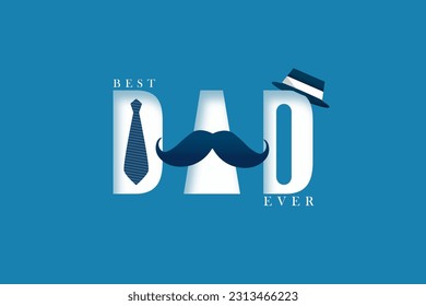 Happy Father's Day, vector illustration