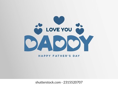 Happy Father's Day Vector Illustration based on stylish text on decorative background. eps 10