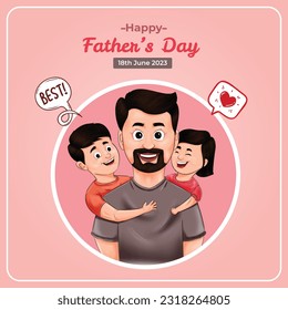 Happy Father's Day vector illustration 