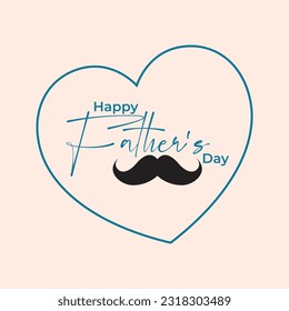 Happy Father's Day vector illustration