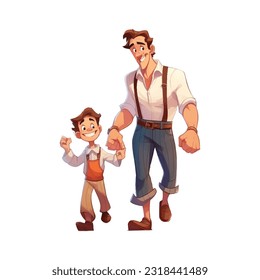 Happy Father's Day, Vector Illustration.