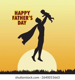 Happy Father's Day Vector Illustration