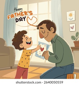 Happy Father's Day Vector Illustration