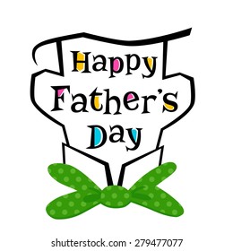 Happy Father's Day vector illustration. congratulation