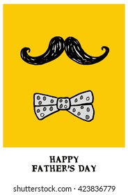 Happy Father's Day (Vector Illustration for poster or card)