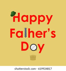 Happy father's day vector illustration.