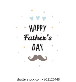 Happy Father's day. Vector illustration.