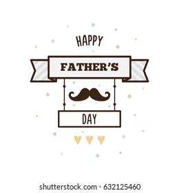 Happy Father's day. Vector illustration.