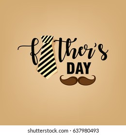 Happy Father's Day Vector Illustration based on stylish text on decorative background.