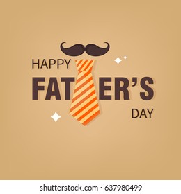 Happy Father's Day Vector Illustration based on stylish text on decorative background.