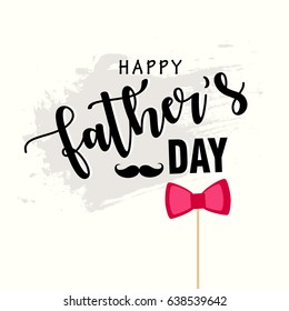 Happy Father's Day Vector Illustration based on stylish text on decorative background.