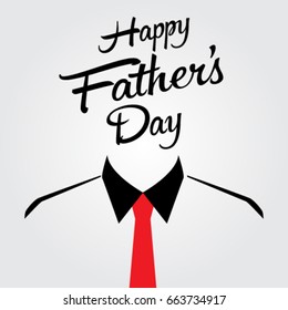 Happy Father's Day. Vector Illustration