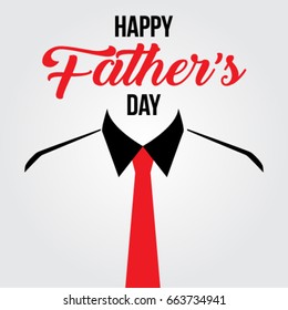 Happy Father's Day. Vector Illustration