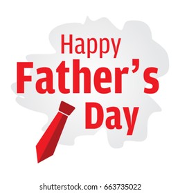 Happy Father's Day. Vector Illustration