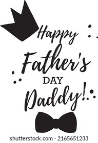 Happy Father's Day vector lettering background. Happy Father's Day calligraphy light banner.