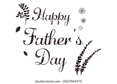 Happy father`s day vector lettering background. Happy Fathers Day calligraphy light banner. 