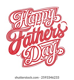 Happy Father's Day vector logo design, abstract Father's Day with love vector logo.