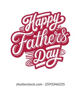 Happy Father's Day vector logo design, abstract Father's Day with love vector logo.