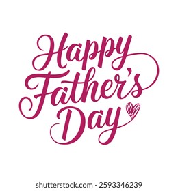 Happy Father's Day vector logo design, abstract Father's Day with love vector logo.