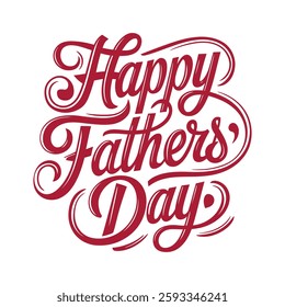 Happy Father's Day vector logo design, abstract Father's Day with love vector logo.