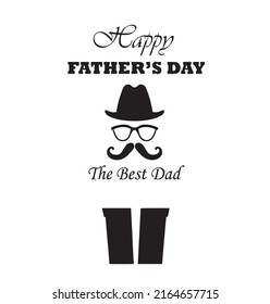 Happy Fathers Day Vector Silhouette Stock Vector (Royalty Free ...