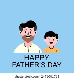 Happy Father's Day Vector Simple