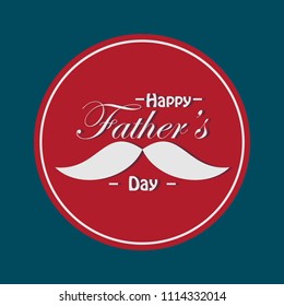 Happy Father's Day Vector Template Design Illustration